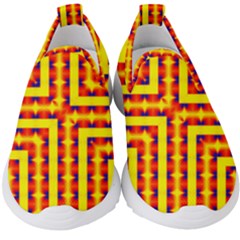 Digital Artwork Abstract Kids  Slip On Sneakers by Mariart