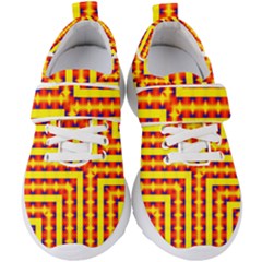 Digital Artwork Abstract Kids  Velcro Strap Shoes by Mariart