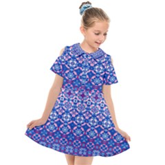 Digital Art Star Kids  Short Sleeve Shirt Dress by Mariart