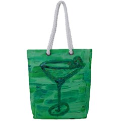 5 Oclock Somewhere Full Print Rope Handle Tote (small) by arwwearableart