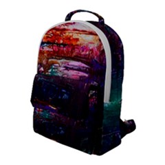 Spring Ring Flap Pocket Backpack (large) by arwwearableart