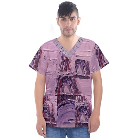 Ooh Lala Dsc3822 Men s V-neck Scrub Top by arwwearableart