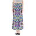 Colorful Flowers Full Length Maxi Skirt View1