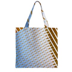 Diagonal Seamless Line Design Zipper Grocery Tote Bag by LoolyElzayat