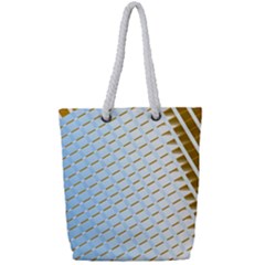 Diagonal Seamless Line Design Full Print Rope Handle Tote (small) by LoolyElzayat