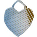 Diagonal Seamless Line Design Giant Heart Shaped Tote View2