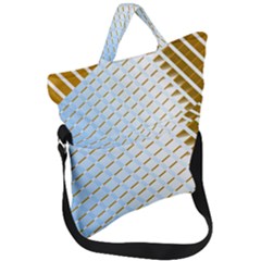 Diagonal Seamless Line Design Fold Over Handle Tote Bag by LoolyElzayat