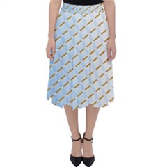 Diagonal Seamless Line Design Classic Midi Skirt by LoolyElzayat