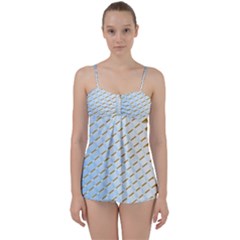 Diagonal Seamless Line Design Babydoll Tankini Set by LoolyElzayat