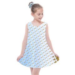 Diagonal Seamless Line Design Kids  Summer Dress by LoolyElzayat