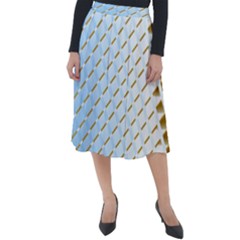 Diagonal Seamless Line Design Classic Velour Midi Skirt  by LoolyElzayat