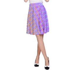 Diagonal Line Design Art A-line Skirt