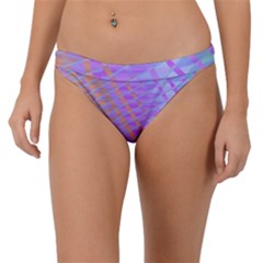 Diagonal Line Design Art Band Bikini Bottom