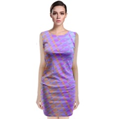 Diagonal Line Design Art Classic Sleeveless Midi Dress