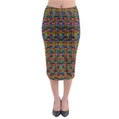 For The Love Of Soul And Mind In A Happy Mood Midi Pencil Skirt by pepitasart