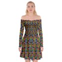 For The Love Of Soul And Mind In A Happy Mood Off Shoulder Skater Dress View1