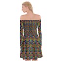 For The Love Of Soul And Mind In A Happy Mood Off Shoulder Skater Dress View2