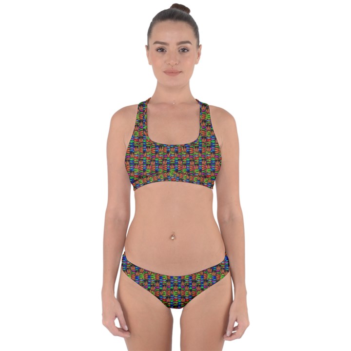 For The Love Of Soul And Mind In A Happy Mood Cross Back Hipster Bikini Set