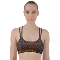 For The Love Of Soul And Mind In A Happy Mood Line Them Up Sports Bra by pepitasart