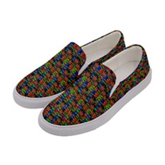 For The Love Of Soul And Mind In A Happy Mood Women s Canvas Slip Ons by pepitasart