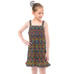 For The Love Of Soul And Mind In A Happy Mood Kids  Overall Dress by pepitasart