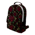 Roses Red Flap Pocket Backpack (Large) View1