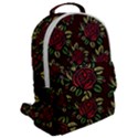 Roses Red Flap Pocket Backpack (Large) View2