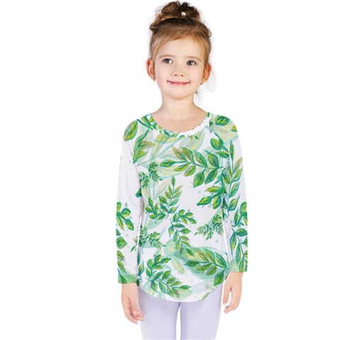 Tiny Tree Branches Kids  Long Sleeve Tee by WensdaiAmbrose