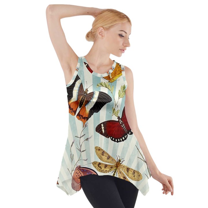 My Butterfly Collection Side Drop Tank Tunic