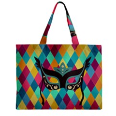 Mardi Gras Zipper Mini Tote Bag by WensdaiAmbrose