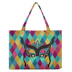 Mardi Gras Zipper Medium Tote Bag by WensdaiAmbrose