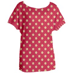 Red Hot Polka Dots Women s Oversized Tee by WensdaiAmbrose