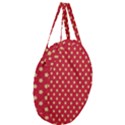 Red Hot Polka Dots Giant Round Zipper Tote View3