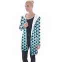 Digital Art Triangle Longline Hooded Cardigan View1