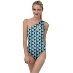 Digital Art Triangle To One Side Swimsuit