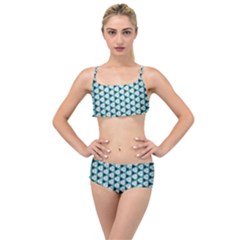 Digital Art Triangle Layered Top Bikini Set