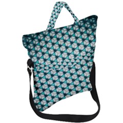 Digital Art Triangle Fold Over Handle Tote Bag