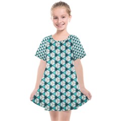 Digital Art Triangle Kids  Smock Dress