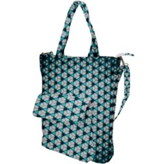 Digital Art Triangle Shoulder Tote Bag