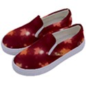 Leaf Leaves Bokeh Background Kids  Canvas Slip Ons View2