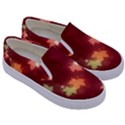 Leaf Leaves Bokeh Background Kids  Canvas Slip Ons View3