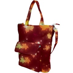 Leaf Leaves Bokeh Background Shoulder Tote Bag