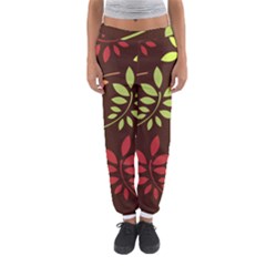 Leaves Foliage Pattern Design Women s Jogger Sweatpants by Mariart