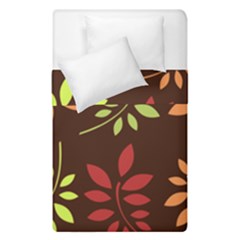 Leaves Foliage Pattern Design Duvet Cover Double Side (single Size) by Mariart