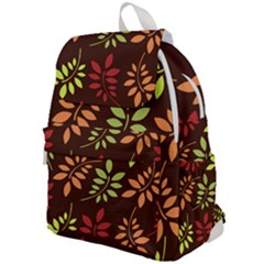 Leaves Foliage Pattern Design Top Flap Backpack