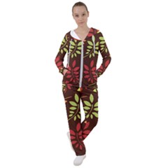 Leaves Foliage Pattern Design Women s Tracksuit