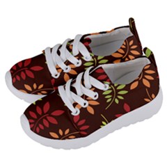 Leaves Foliage Pattern Design Kids  Lightweight Sports Shoes