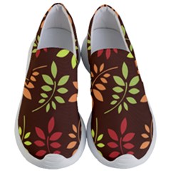 Leaves Foliage Pattern Design Women s Lightweight Slip Ons