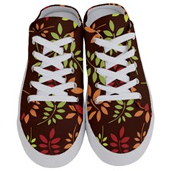 Leaves Foliage Pattern Design Half Slippers by Mariart