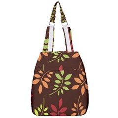 Leaves Foliage Pattern Design Center Zip Backpack